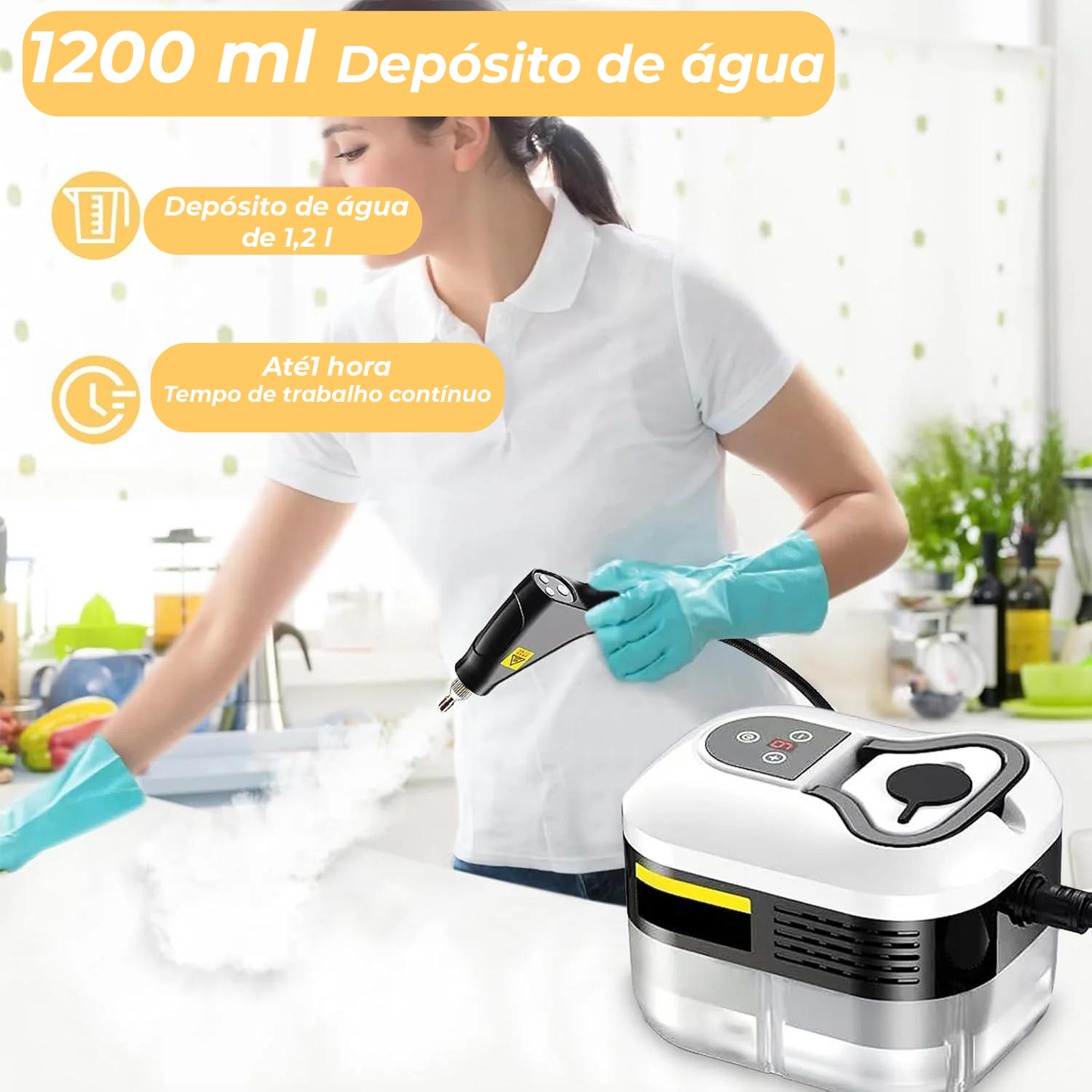 Máquina de limpeza a vapor pressurizada tudo-em-um